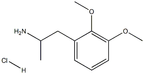 Benzeneethanamine,2,3-dimethoxy-a-methyl-,hydrochloride (1:1) 结构式