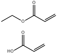 2-丙烯酸与2-丙烯酸乙酯的聚合物 结构式