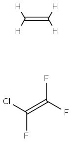 聚(乙烯-氯代三氟乙烯) 结构式