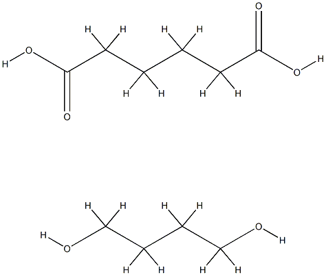 聚(1,4-丁烯己二酸酯) 结构式