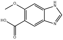 6-甲氧基1H-苯并[D]咪唑-5-羧酸 结构式