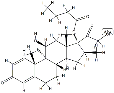 氯倍他索丁酸酯 结构式