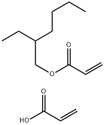 2-丙烯酸与2-乙基己基-2-丙烯酸酯的聚合物 结构式