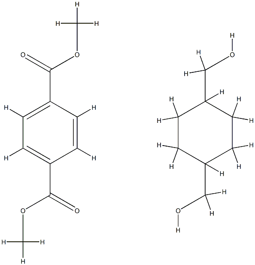 DIMETHYL TEREPHTHALATE, POLYMER WITH 1,4-CYCLOHEXANEDIMETHANOL 结构式