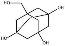 Tricyclo[3.3.1.13,7]decane-1,3,5-triol, 7-(hydroxymethyl)- (9CI) 结构式