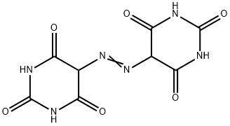 5,5'-偶氮双-2,4,6(1H,3H,5H)-嘧啶三酮 结构式