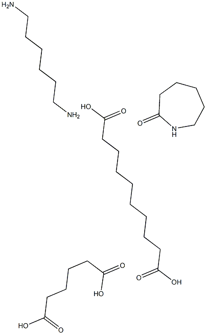 Decanedioic acid, polymer with hexahydro-2H-azepin-2-one, 1,6-hexanediamine and hexanedioic acid 结构式