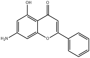 4H-1-Benzopyran-4-one,7-amino-5-hydroxy-2-phenyl-(9CI) 结构式