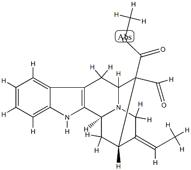 (16R)-17-Oxosarpagane-16-carboxylic acid methyl ester 结构式