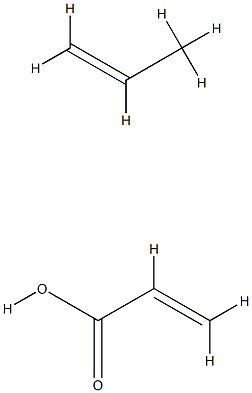 2-丙烯酸与1-丙烯的聚合物 结构式