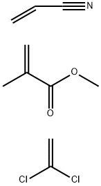 甲基丙烯酸甲酯与1,1-二氯乙烯和丙烯腈的聚合物 结构式