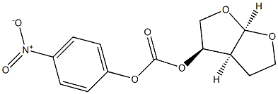 (3R,3ΑS,6ΑR)-六氢呋喃并[2,3-Β]呋喃-3-基-4-硝基苯基碳酸酯 结构式