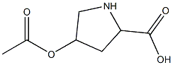 POLY-O-ACETYL-L-HYDROXYPROLINE) 结构式