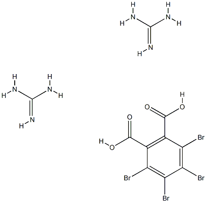 tetrabromophthalic acid, compound with guanidine (1:2)  结构式