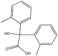 α-Hydroxy-2-methyl-α-(2-methylphenyl)benzeneacetic acid 结构式