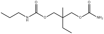 2-(Carbamoyloxymethyl)-2-methylbutyl=propylcarbamate 结构式