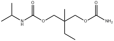 2-(Carbamoyloxymethyl)-2-methylbutyl=isopropylcarbamate 结构式