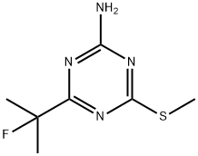 4-(2-氟丙烷-2-基)-6-(甲硫基)-1,3,5-三嗪-2-胺 结构式