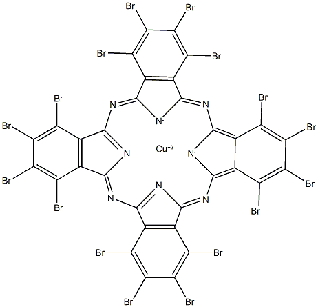 copper perbromophthalocyanine 结构式