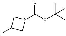 1-Boc-3-碘氮杂环丁烷 结构式