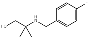 2-((4-氟苄基)氨基)-2-甲基丙烷-1-醇 结构式