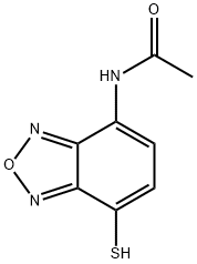 4-乙酰氨基-7-巯基-2,1,3-苯并恶二唑 结构式