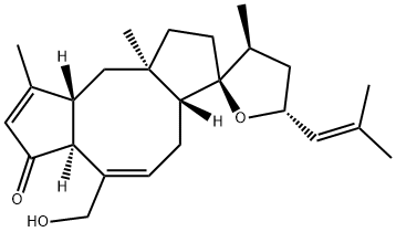 14,18-Epoxy-25-hydroxyophiobola-3,7,19-trien-5-one 结构式