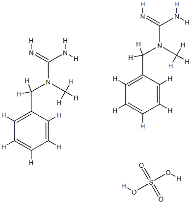 Guanidine, N-methyl-N-(phenylmethyl)-, sulfate (2:1) 结构式