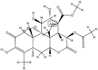 鸦胆子素B 结构式