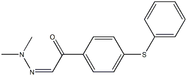p-(Phenylthio)-α-(dimethylhydrazono)acetophenone 结构式