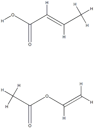 2-丁烯酸与乙酸乙烯基酯的聚合物 结构式