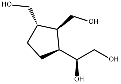 1,2,3-Cyclopentanetrimethanol,-alpha--(hydroxymethyl)-,(-alpha-S,1S,2R,3S)-(9CI) 结构式