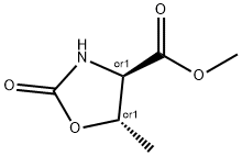 4-Oxazolidinecarboxylicacid,5-methyl-2-oxo-,methylester,(4R,5S)-rel-(9CI) 结构式