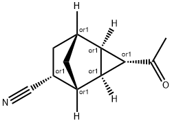 Tricyclo[3.2.1.02,4]octane-6-carbonitrile, 3-acetyl-, (1R,2R,3S,4S,5R,6R)-rel- (9CI) 结构式