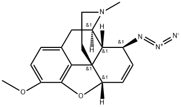 8β-Azido-6,7-didehydro-4,5α-epoxy-3-methoxy-17-methylmorphinan 结构式