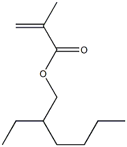 2-甲基-2-丙烯酸-2-乙基己基酯的均聚物 结构式