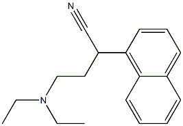 α-[2-(Diethylamino)ethyl]-1-naphthaleneacetonitrile 结构式