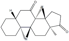 5α-Androstane-7,17-dione 结构式