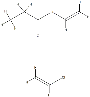 Propanoic acid, ethenyl ester, polymer with chloroethene 结构式