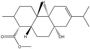 8α-Hydroxy-13-isopropylpodocarp-12-en-18-oic acid methyl ester 结构式