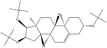 3β,16α,17α-Tris(trimethylsiloxy)androst-5-ene 结构式