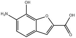 2-Benzofurancarboxylicacid,6-amino-7-hydroxy-(9CI) 结构式