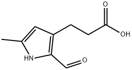 1H-Pyrrole-3-propanoicacid,2-formyl-5-methyl-(9CI) 结构式