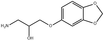 1-amino-3-(2H-1,3-benzodioxol-5-yloxy)propan-2-ol 结构式