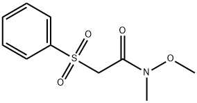 N-METHOXY-N-METHYL-2-PHENYLSULFONYL ACE& 结构式