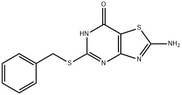 2-氨基-5-(苯甲硫基)噻唑并[4,5-D]嘧啶-7-酚 结构式