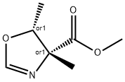 4-Oxazolecarboxylicacid,4,5-dihydro-4,5-dimethyl-,methylester,(4R,5R)-rel- 结构式