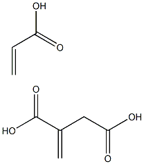 亚甲基丁二酸与2-丙烯酸的聚合物 结构式