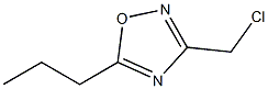 3-(chloromethyl)-5-propyl-1,2,4-oxadiazole 结构式