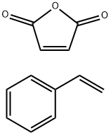 马来酸酐、苯乙烯的共聚物铵盐 结构式